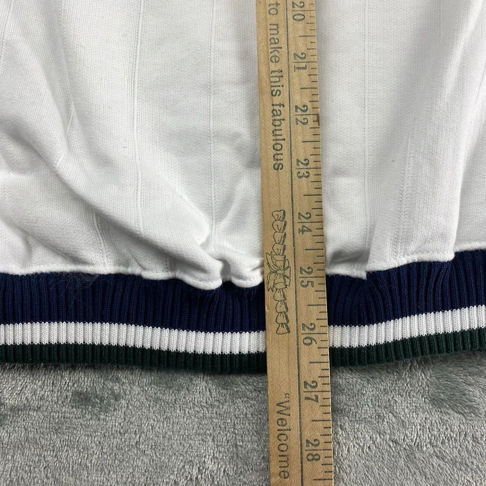 Vintage Eastern Michigan Sweatshirt Mens XL White Varsity V Neck Gear for Sports